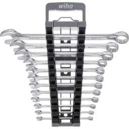 WIHA 45321 - Juego de llaves de anillo abierto, 13 piezas, 6 - 22 mm