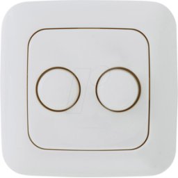 ECODIM ECO-DIM 10003 - Botón de atenuación doble, blanco, incl. Placa cen