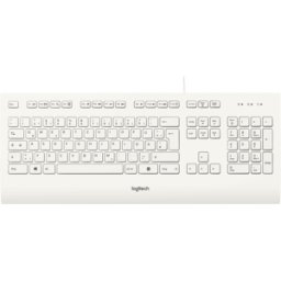 LOGITECH K280EWS - Teclado, USB, blanco