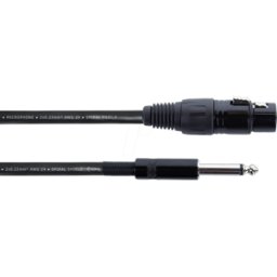 CORDIAL EM 5 FP - Cable de audio, conector mono de 6,3 mm > conector XLR de 3 pine