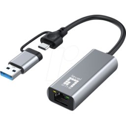 LEVELONE USB0423 - Tarjeta de red, USB-A/C, 2,5 Gigabit Ethernet, 1x RJ45