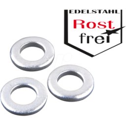REISSER SCHRAUBENTECHNIK SKU-E 4,3-100 - Arandelas, acero inoxidable A2, 4,3 mm, 100 piezas