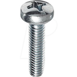 REISSER SCHRAUBENTECHNIK SKL M6X16-50 - Tornillos de cabeza de CACEROLA, Phillips, M6, 16 mm, 50 piezas