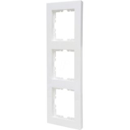 KOPP EL 07 407029002 - HK07 PURE - Marco de cubierta 3 veces, blanco puro