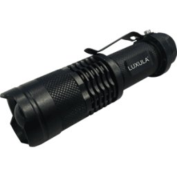 LUXULA LX0205 - Linterna LED, mini, 300 lm, zoom, 3 modos, 1 AA (Mignon)