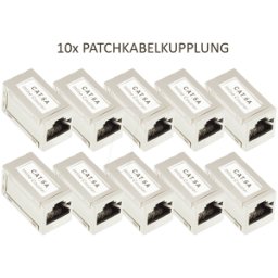 GOOD CONNECTIONS GC MOD8-VM6A-10 - Acoplador de cable de conexión Cat. 6A, RJ45, totalmente