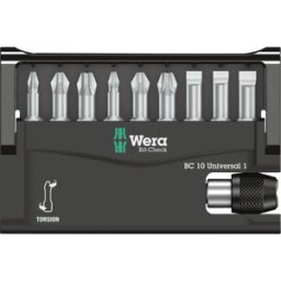 WERA 8100-9 TZ - Juego de puntas Bit-Check 10, 9 piezas surtidas, torsión