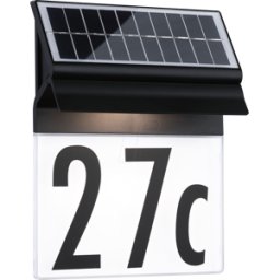 PAULMANN PLM 94694 - Casa solar exterior número Neda, 3000 K IP44, 14 lm