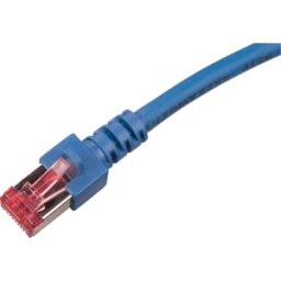 FREI PATCH-C6 025BL - Cable de interconexiones PiMF CAT 6 de 0,25 m, azul, RJ45