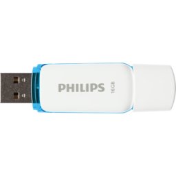 PHILIPS MEDIA PHI FM16FD70B - Memoria USB, USB 2,0, 16 GB, Snow Edition Ocean Blue