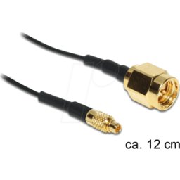 DELOCK 88471 - Cable de antena RF, conector SMA > conector MMCX, 12 cm