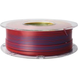 MAERTZ PMMA-1022-005 - Filamento, plata PLA, tricolor, rojo-amarillo-azul, 1.75 mm, 1 k