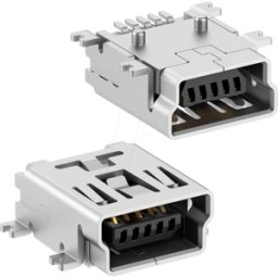 FISCHER ELEKTRONIK FIS USB MN 2 B - Conector hembra USB 2.0 tipo B Mini
