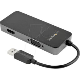 STARTECH.COM ST USB32HDVGA - Adaptador USB 3,0 A macho a VGA, HDMI, 4K 30 Hz