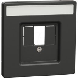 MERTEN ME MEG4250-6034 - Placa central para tomas TAE, antracita, diseño del siste