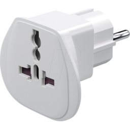 GOOBAY GB 94026 - Adaptador de viaje mundo en la UE, blanco