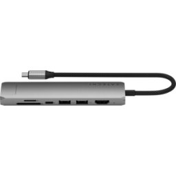 ST-P7SM - Adaptador de puerto múltiple SATechi USB-C 7 en 1 Slim co