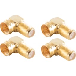 SHIVERPEAKS SHVP BS15-301714 - 4x adaptador de ángulo F, enchufe F/zócalo F, chap