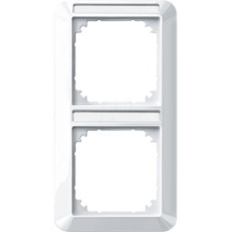 MERTEN ME 1M 385219 - 1-M, marco, 2 pliegues, blanco polar brillante, con soporte de e