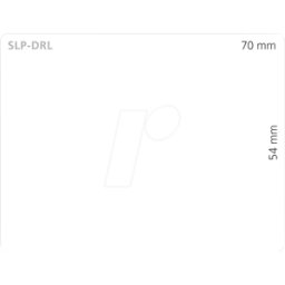 SEIKO INSTRUMENTS SEIKO SLP-DRL - Etiqueta de placa de nombre, 54 mm x 70 mm, blanco