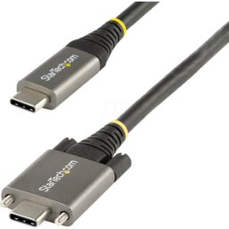 STARTECH.COM ST USB31CCSLKV1M - Cable USB 3,1, enchufe C, atornillable 1 m..