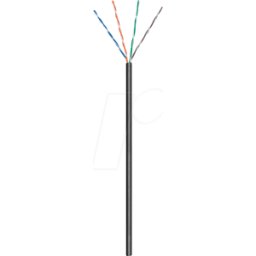GOOBAY 57198 - Cable de red para exteriores CAT.5e, U/UTP, 100 m, negro