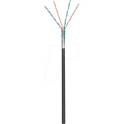 GOOBAY 57295 - Cable de red para exteriores CAT.5e, F/UTP, 100 m, negro