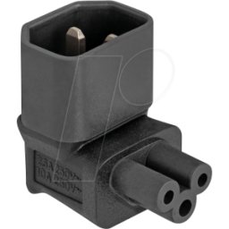DELOCK 80471 - Adaptador de poder IEC 60320 - C14 a C5, macho / hembra, 2,5 A,