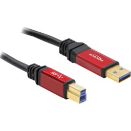 DELOCK 82758 - Cable USB 3.0, conector A macho a conector B macho, 3 m