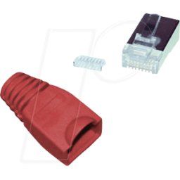 SHIVERPEAKS SHVP 72057R10 - Cat.5e/6 macho + ayuda de inserción rojo, 10 piezas.