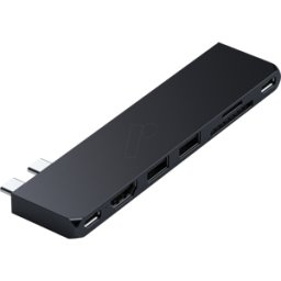 ST-HUCPHSD - SATECHI USB-C Pro Hub SLIM Adaptador de Medianoche Negro