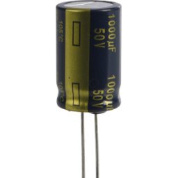 PANASONIC FC-A 1000U 50 - Elko radial, 1000microF, 50V, 105 °C, ESR baja, AEC-Q200