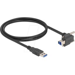 DELOCK 80480 - Cable USB 5 Gbps USB Tipo-A macho recto a USB Tipo-B macho con t