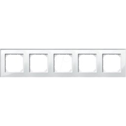 MERTEN ME MP 489519 - M-PLAN, marco, 5 aumentos, cristal auténtico, blanco brillante