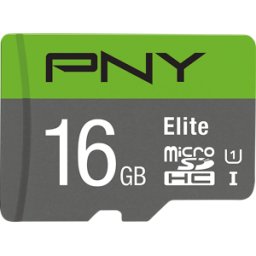 PNY SDU16GU185GW - Tarjeta de memoria microSDHC de 16GB, Elite
