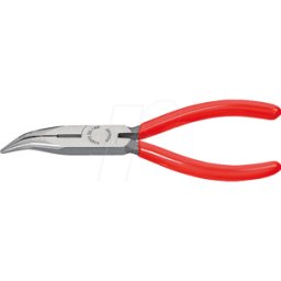 KNIPEX KN 25 21 160 - Alicate de boca semirredonda, curvado, alicate de punta de boca
