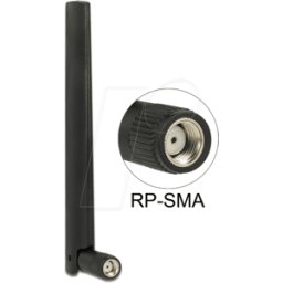 DELOCK 88969 - Antena, 4G, ZigBee Multi, RP-SMA, articulación basculante