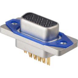 D-SUB BU15 HD LK - Conector hembra D-sub SlimCon, 15 polos, HD, conector hembra par