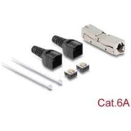 DELOCK 87064 - Conector RJ45 LSA > LSA, Cat.6a, sin herramientas