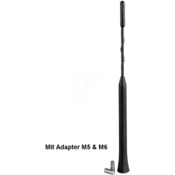 FREI KFZ 2758 - Varilla de antena de coche, 230 mm, incl. adaptador
