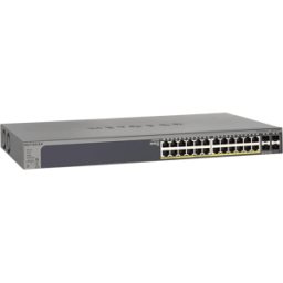 NETGEAR GS728TP3 - Switch, 28 puertos, Gigabit Ethernet, PoE, SFP