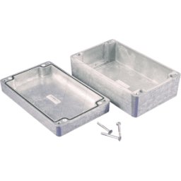 HAMMOND MANUFACTURING 1550Z116 - Carcasa de aluminio, 160 x 100 x 60 mm, plateado, IP66