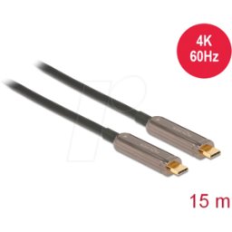 DELOCK 84104 - Cable de vídeo USB-C™ óptico activo (AOC), 4