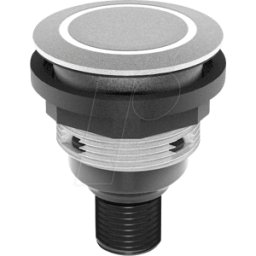 SCHLEGEL STLRYI0090C005 - Pulsador - 1 S, campana, plata, anillo led amarillo
