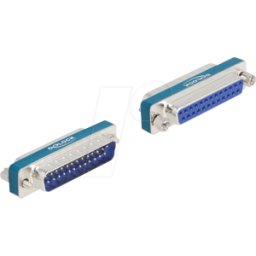 DELOCK 66549 - Filtro antiparasitario HF/EMI, clavija/hembra D-Sub de 25 polos
