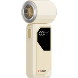 VERBATIM 32341 - Ventilador de mano Cool 'n' Go airjet - Blanco/Plateado