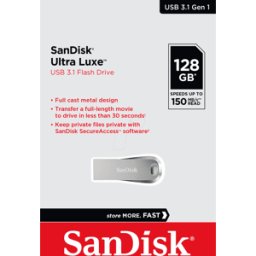 SANDISK SDCZ74-128G-G46 - Memoria USB, USB 3.1, 128 GB, Cruzer Luxe