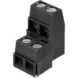 RIA CONNECT AKL 092-04 - Borne de dos pisos, 4 polos, diámetro 1,5 mm, RM 5