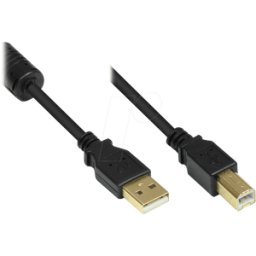 GOOD CONNECTIONS GC M0083 - Cable USB 2.0, conector A macho a conector B macho, 5 m