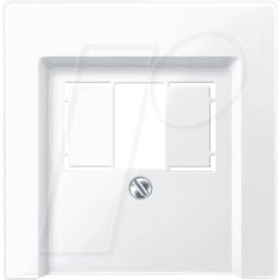 MERTEN EL SM 296025 - Sistema M, placa central, inserto TAE/USB, blanco activo, brilla